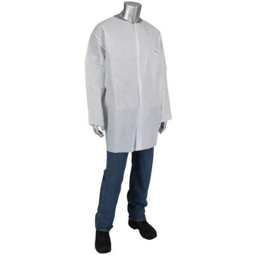 PIP 3718-L30, Posi-Wear® UB™, PosiWear UB - Lab Coat with No Pockets 56 gsm, Disposable Clothing,