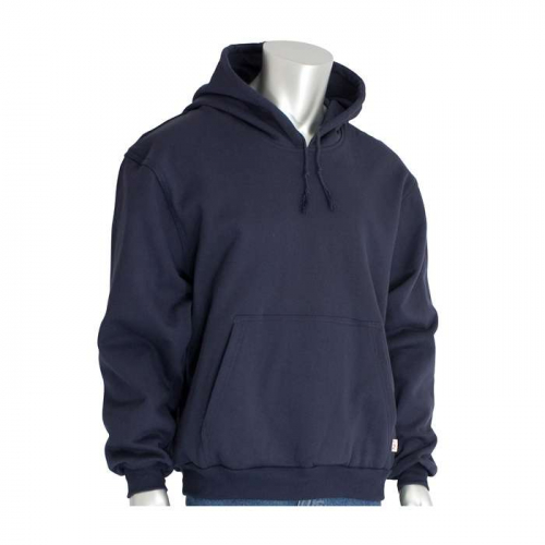PIP 385-FRPH-NV-5X, PIP®, AR/FR Fleece Pullover Hoodie, FR Clothing, Navy, 5XL
