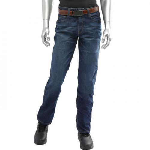 PIP 385-FRSJ-4630, PIP®, AR/FR Dual Certified Stretch Jeans – 13.1 cal/cm2, FR Clothing, Blue, 46