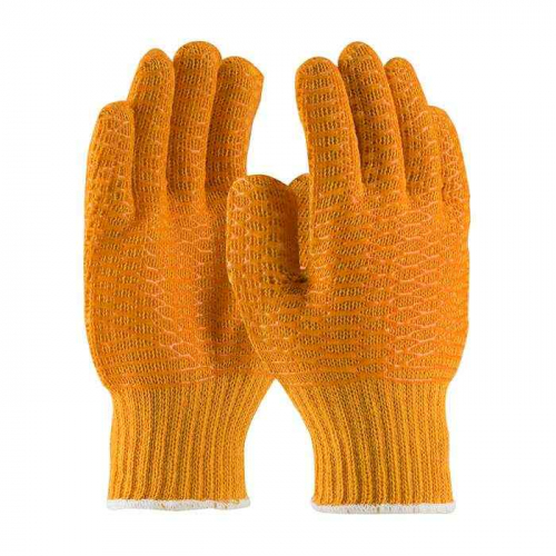 PIP 39-3013-S, PIP®, Seamless Knit Polyester Glove with Double-Sided PVC Honeycomb     Criss-Cross 
