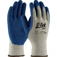 PIP 39-C1300-L, G-Tek®, Premium Weight Seamless Knit Polyester/Cotton Glove with Latex Coated Crink