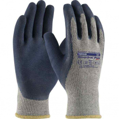 PIP 39-C1600-L, PowerGrab™ Plus, Seamless Knit Cotton/Polyester Glove with Latex MicroFinish Grip 