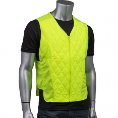PIP 390-EZ101-2X, EZ-Cool®, Evaporative Cooling Vest Contoured with Zipper, Evaporative Cooling, Hi