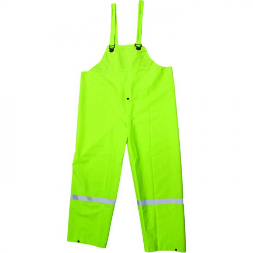 PIP 3PR0351NM, Boss®, Premium Hi-Vis Bib Overall - 0.35mm, Rainwear, Hi-Vis Green, M