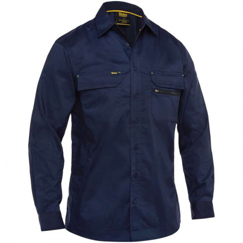 PIP 400M6490-NV-M, Bisley®, Long Sleeve Ripstop Work Shirt with X-Airflow™ Ventilation, Work Appa