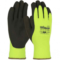 PIP 41-1405-L, PowerGrab™ Thermo, Hi-Vis Seamless Knit Acrylic Terry Glove with Latex MicroFinish 