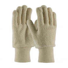 PIP 42-C713-L, PIP®, Terry Cloth Seamless Knit Glove - 18 oz, Protection From Heat, Natural, L