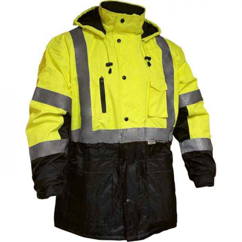 PIP 433ST-LB-SM, Reflective Apparel™, ANSI Type R Class 3 Waterproof and Breathable Parka with 3M