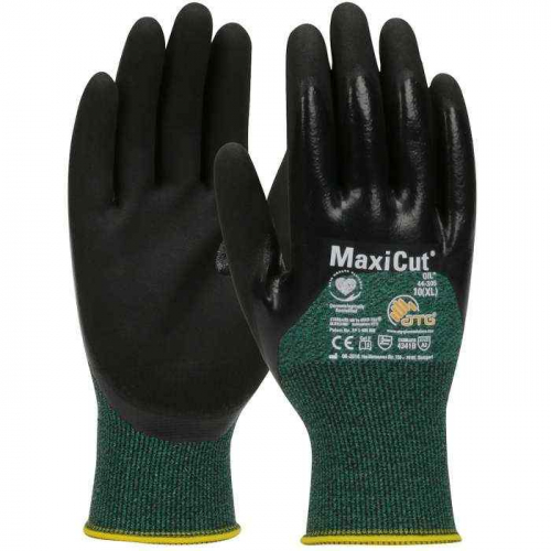 PIP 44-305-XL, MaxiCut® Oil, Seamless Knit Engineered Yarn Glove with Nitrile Coated MicroFoam Grip