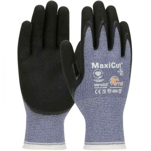 PIP 44-504-XS, MaxiCut® Oil, Seamless Knit Engineered Yarn Glove with Nitrile Coated MicroFoam Grip