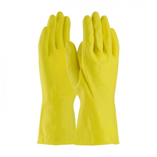 PIP 47-L170Y-M, Assurance®, Unsupported Latex Canner, Unlined with Raised Diamond Grip - 18 Mil, Ch