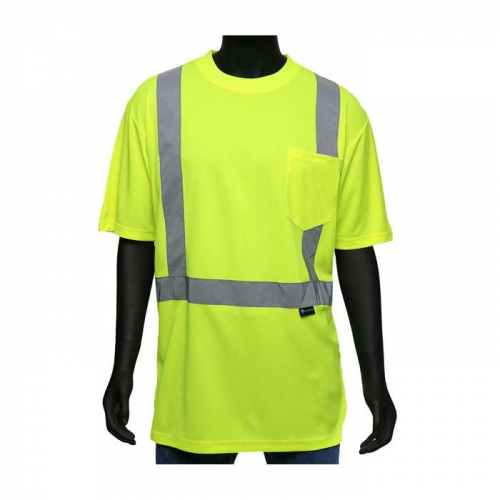 PIP 47402-M, Viz-Up™, ANSI Type R Class 2 Short Sleeve T-Shirt, Hi-Vis Apparel, Hi-Vis Yellow, M