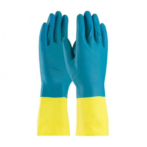 PIP 52-3670-M, Assurance®, Unsupported Neoprene/Latex, Flock Lined with Raised Diamond Grip - 28 Mi