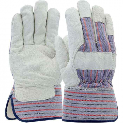 PIP 5555-M, PIP®, Pigskin Leather Palm Glove with Fabric Back and Natural Thermal Lining - Rubberiz