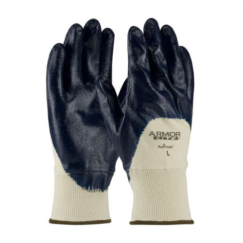 PIP 56-3170-L, ArmorLite®, Nitrile Dipped Glove with Interlock Liner and Textured Finish on Palm, F