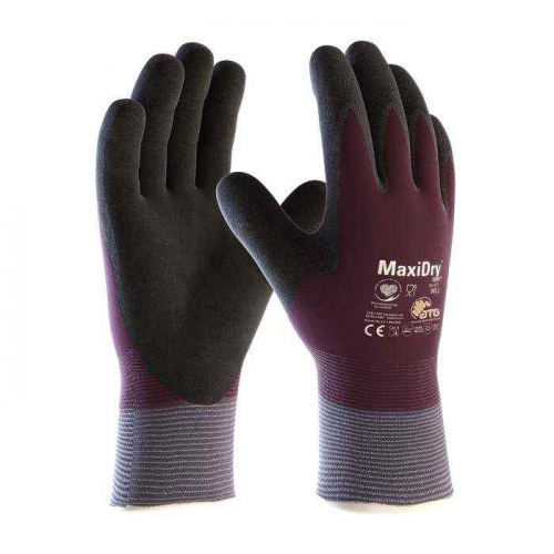 PIP 56-451-XXL, MaxiDry® Zero™, Seamless Knit ATG Nylon Glove with Thermal Lining and Double-Dipp