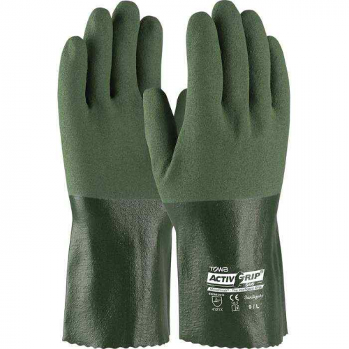 PIP 56-AG566-L, ActivGrip™, Nitrile Coated Glove with Cotton Liner and MicroFinish Grip - 12, Chem