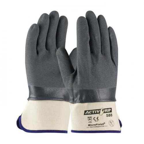 PIP 56-AG588-L, ActivGrip™, Nitrile Coated Glove with Cotton Liner and MicroFinish Grip - Safety C