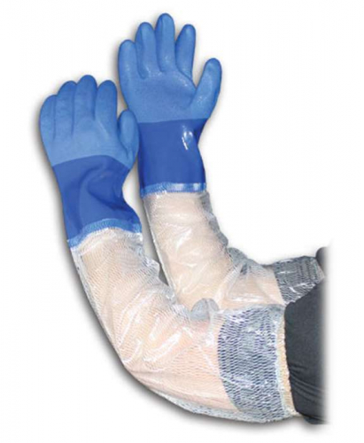 PIP 58-8657-M, XtraTuff™, Oil Resistant PVC Glove with Seamless Liner and Rough Coating - 25 Exten