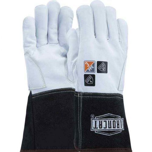 PIP 6147-XS, Ironcat®, AR Premium Kidskin Leather TIG Welder's Glove with Para-Aramid Cut Lining an