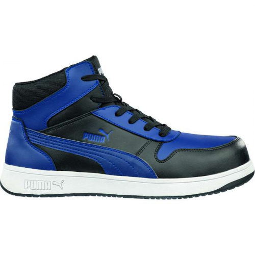 PIP 630075-10-351, PUMA® Safety, Frontcourt Blue/Blk MID Composite Toe Impact Resistant Toe Cap, St