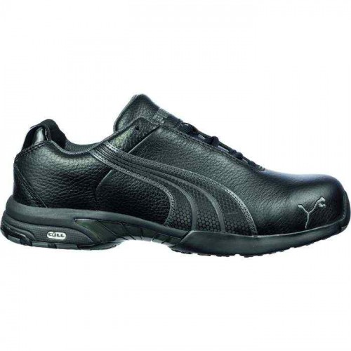 PIP 642855-10-202, PUMA® Safety, Velocity Black LOW Steel Toe Impact Resistant Toe Cap, Static Diss