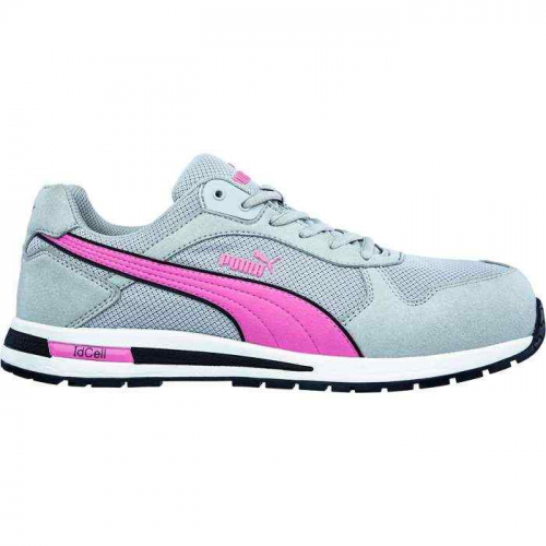 PIP 643085-11-804, PUMA® Safety, Frontside Grey/Pink Womens LOW Composite Toe Impact Resistant Toe 