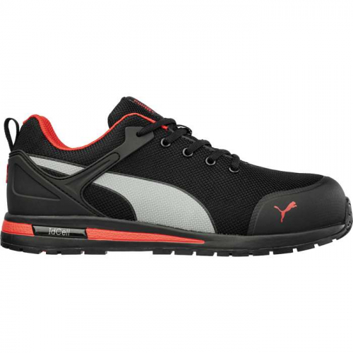 PIP 644835-11-210, PUMA® Safety, Levity Blk/Red LOW Composite Toe Impact Resistant Toe Cap, Electri