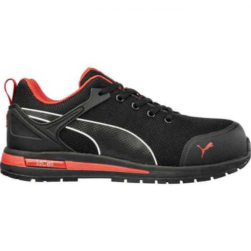 PIP 644895-10-210, PUMA® Safety, Levity Blk/Red Womens LOW Composite Toe Impact Resistant Toe Cap, 