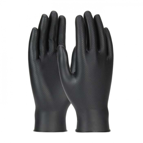 PIP 67-246-XL, Grippaz™ Skins, Extended Use Ambidextrous Nitrile Glove with Textured Fish Scale Gr
