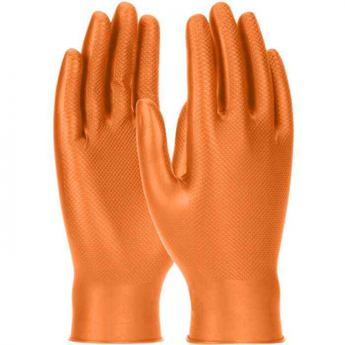 PIP 67-256-XXL, Grippaz™ Skins, Extended Use Ambidextrous Nitrile Glove with Textured Fish Scale G