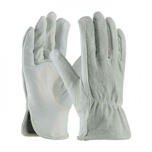 PIP 68-163SB-XL, PIP®, Regular Grade Top Grain Leather Drivers Glove with Split Cowhide Back and Ke