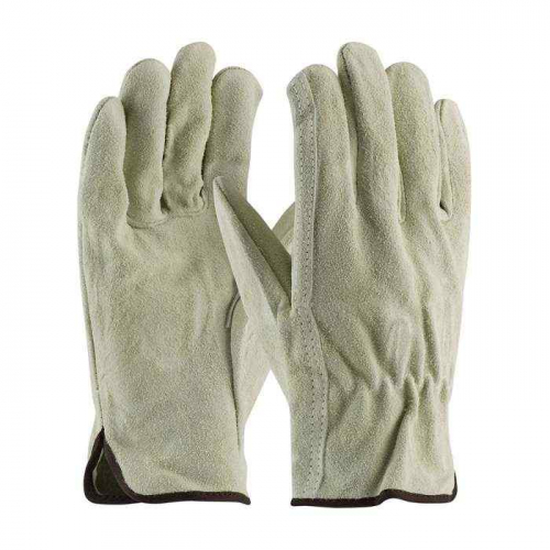 PIP 69-134-L, PIP®, Regular Grade Split Cowhide Leather Drivers Glove - Straight Thumb, Leather Dri