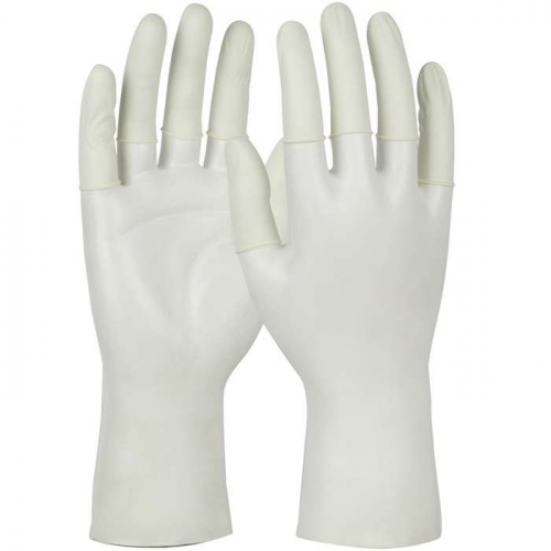 PIP 6CL, QRP® Qualatex®, Miracle Grip Vacuum Sealed Powder-Free Finger Cots, CE Finger Cots, White