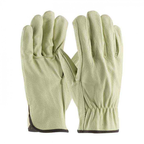 PIP 70-301-S, PIP®, Economy Grade Top Grain Pigskin Leather Drivers Glove - Straight Thumb, Leather