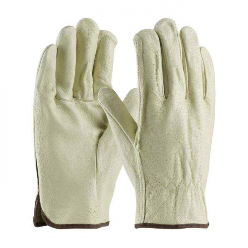 PIP 70-318-L, PIP®, Superior Grade Top Grain Pigskin Leather Drivers Glove - Straight Thumb, Leathe