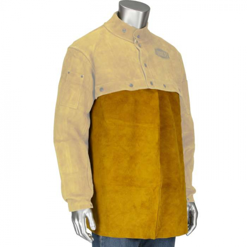 PIP 7001-14, Ironcat®, Ironcat® Split Leather Welding Bib, FR Clothing-Welding, Gold, 14