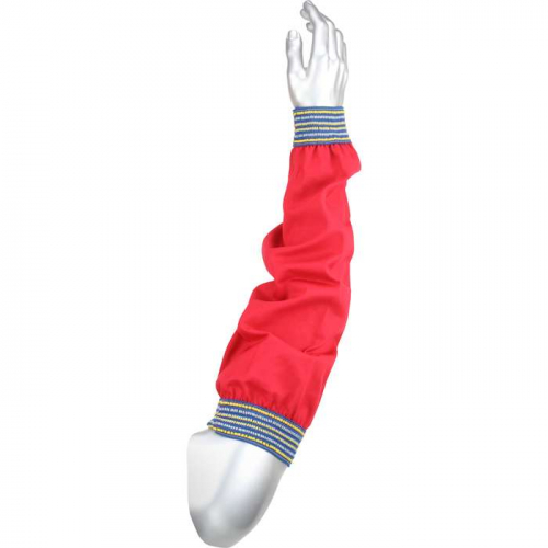PIP 7042R-23, Ironcat®, FR Treated 100% Cotton Sleeve with Blue/Gold Elastic Ends -18, FR Clothing-
