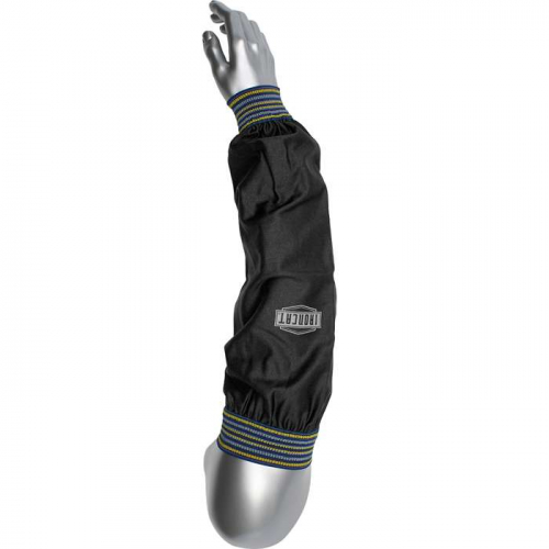 PIP 7070B-23, Ironcat®, FR Treated 100% Cotton Sateen sleeves with Black/Gold Elastic Ends, FR Clot