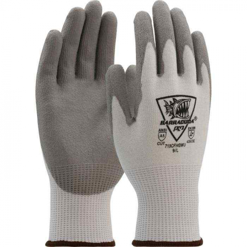 PIP 713CFHGWU-2XS, Barracuda®, Seamless Knit Polykor Blended Glove with Polyurethane Coated Flat Gr