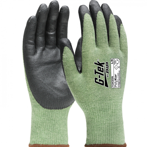 PIP 713KSSN-XL, G-Tek PosiGrip, AR Seamless Knit PolyKor/Aramid Blend Glove with Nitrile Foam