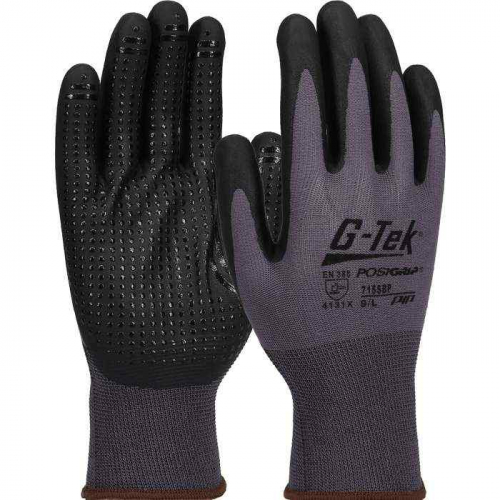 PIP 715SBP-XL, G-Tek® PosiGrip®, Seamless Knit Nylon Glove with Nitrile Coated Foam Grip on Palm &
