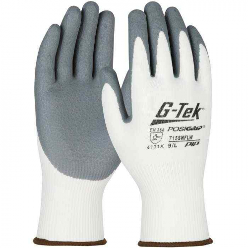 PIP 715SNFLW-S, G-Tek® PosiGrip®, Seamless Knit Nylon Glove with Nitrile Coated Foam Grip on Palm 