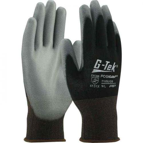 PIP 715SUGB-XL, G-Tek® PosiGrip®, Seamless Knit Nylon Glove with Polyurethane Coated Flat Grip on 