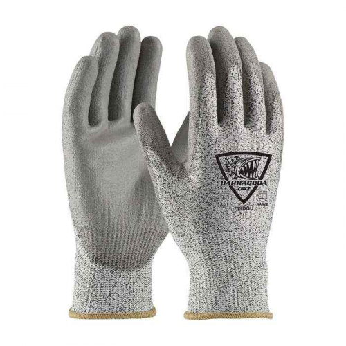 PIP 719DGU-S, Barracuda®, Seamless Knit Polykor Blended Glove with Polyurethane Coated Flat Grip on