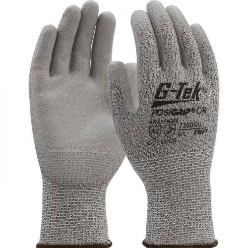 PIP 720DGUV-M, G-Tek® PosiGrip®, Lightweight, Polykor Blend with Polyurethane palm and finger flat