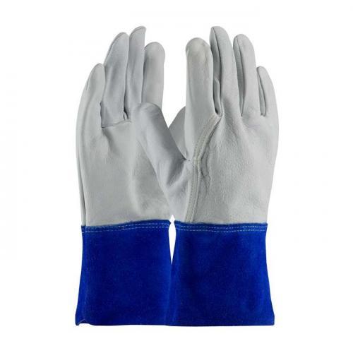 PIP 75-4854-L, PIP®, Superior Top Grain Goatskin Leather TIG/MIG Welder's Glove with Kevlar® Stitc