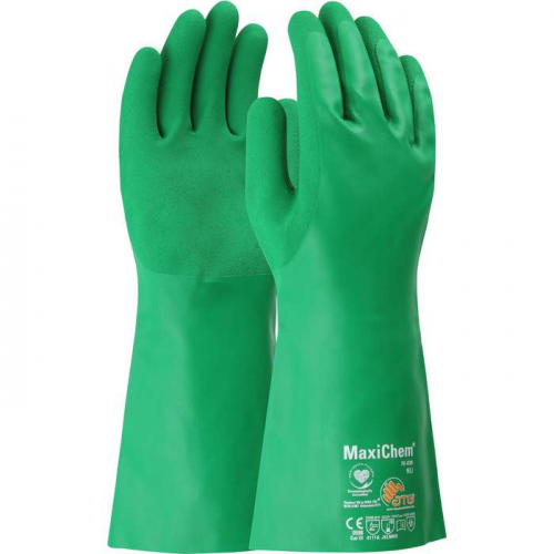 PIP 76-830-S, MaxiChem®, Nitrile Blend Coated Glove with Nylon / Elastane Liner and Non-Slip Grip o
