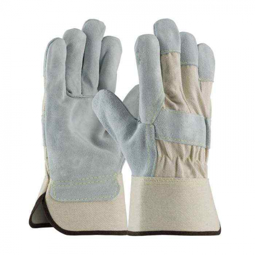 PIP 80-8800-XL, PIP®, Heavy Premium Split Cowhide Leather Palm Glove with Canvas Back and Aramid St