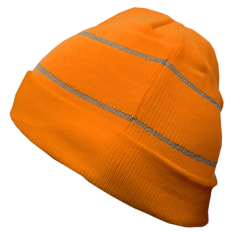 PIP 808RT-OR-OS, Reflective Apparel, Winter Caps & Liners, Hi-Vis Orange, OS, Winter Beanie With Ref